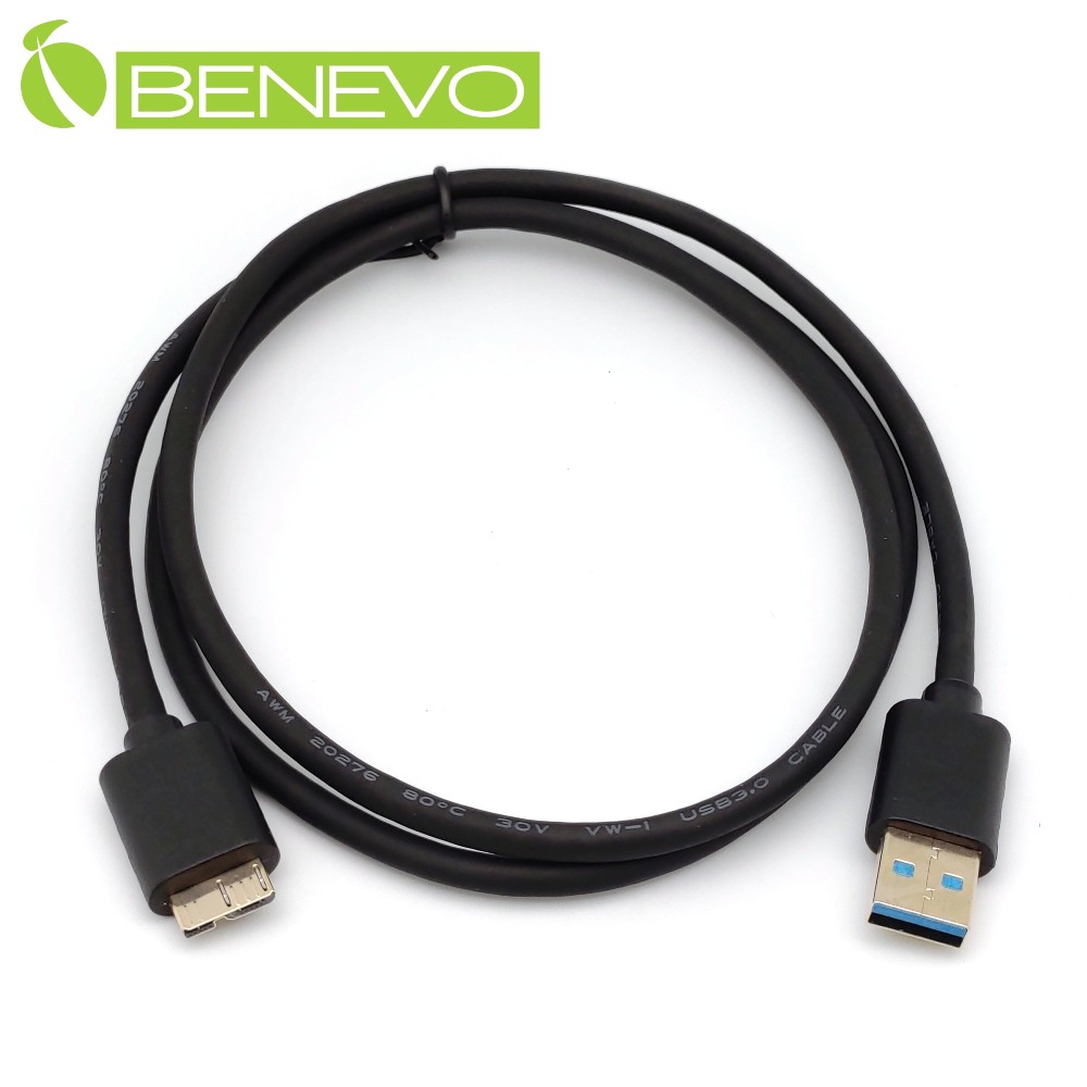 BENEVO 1米 USB3.0 A公(M)對Micro B公(M)高隔離連接線