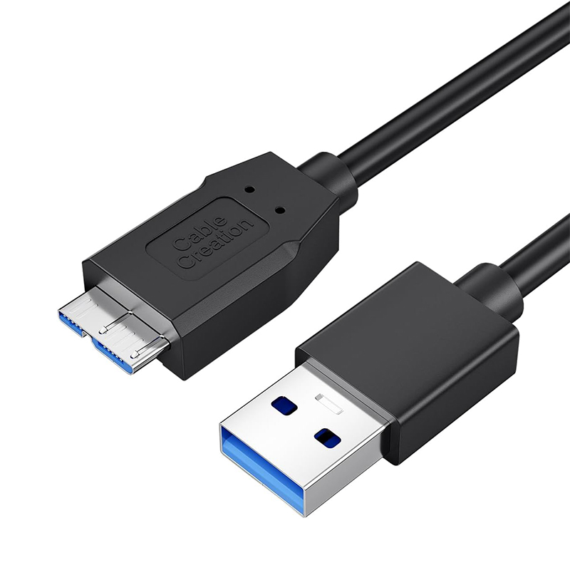 CableCreation 0.3M USB3.0-A轉Micro-B公對公傳輸線 5Gbps(CC1235)