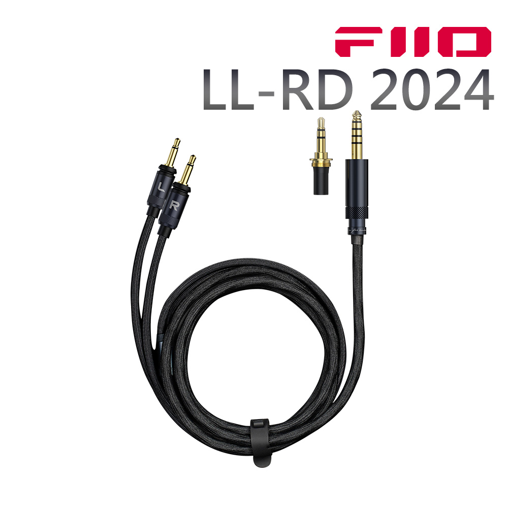 FiiO LL-RD 2024 高純度單晶純銀雙3.5mm可換插頭耳機升級線(1.5M)