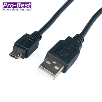 PRO-BEST USB A公 TO MICRO USB B公 黑 1M