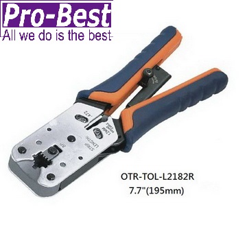 PRO-BEST 8P(RJ45)工具夾有棘齒