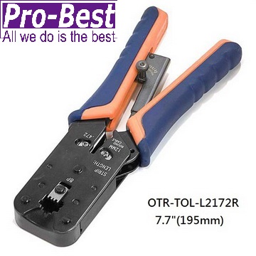PRO-BEST 8P(RJ45)工具夾有棘齒HT-L2172R