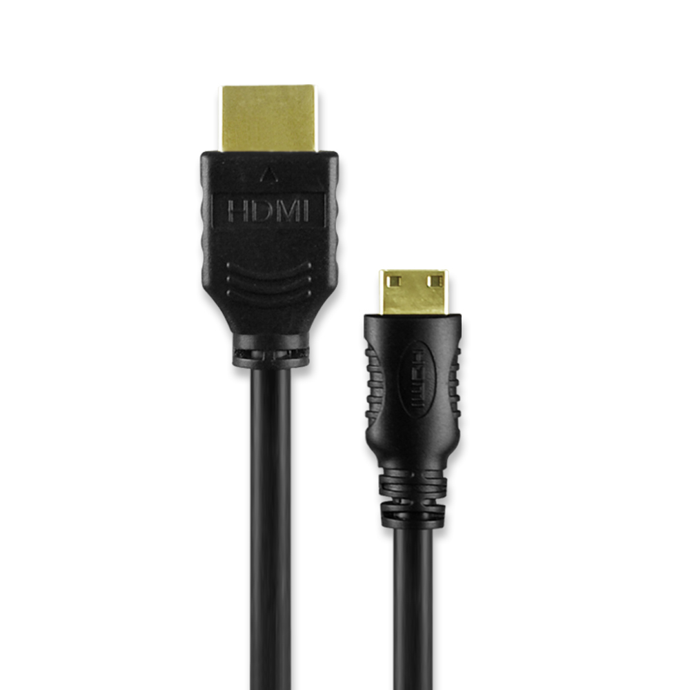 HDMI 1.3版 A to Mini HDMI C 相機專用鍍金傳輸線-1M