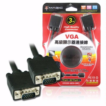 VGA 高級顯示器連接線 15pin公 對 15pin公 3M