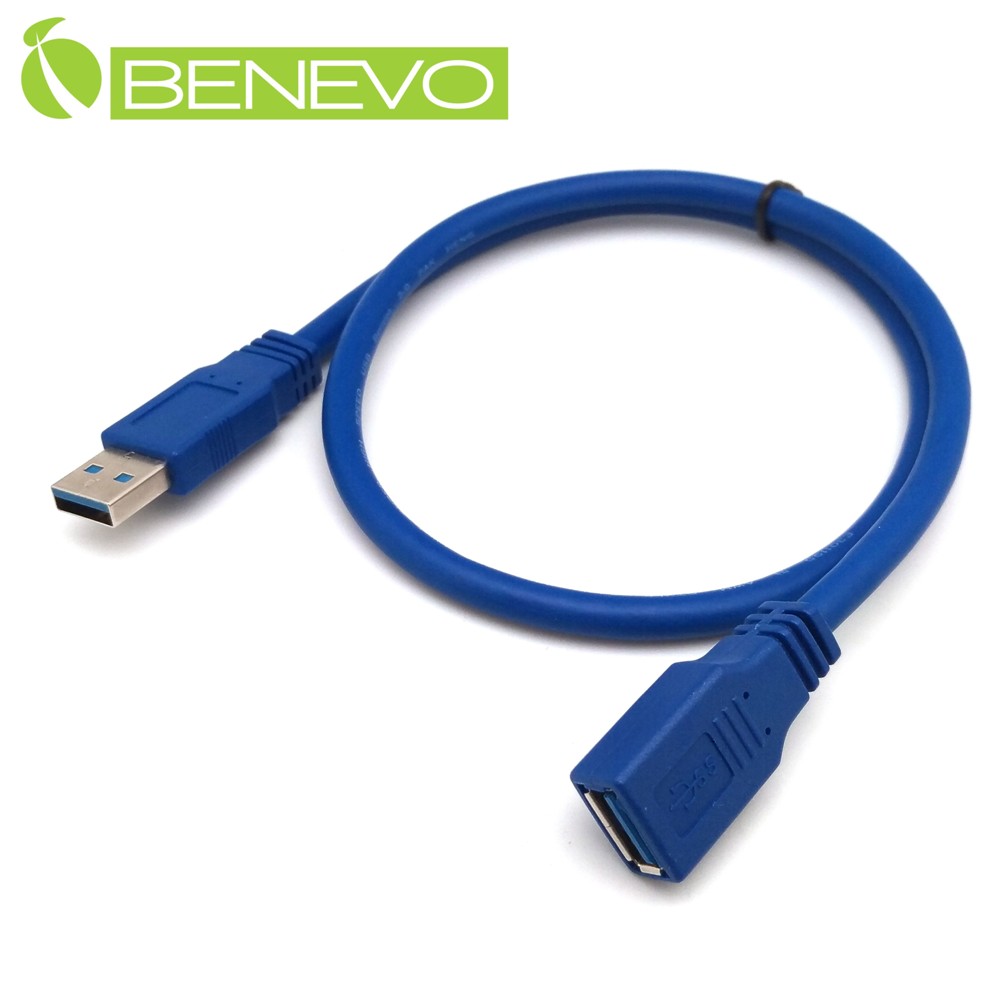 BENEVO 60cm USB3.0超高速雙隔離延長線