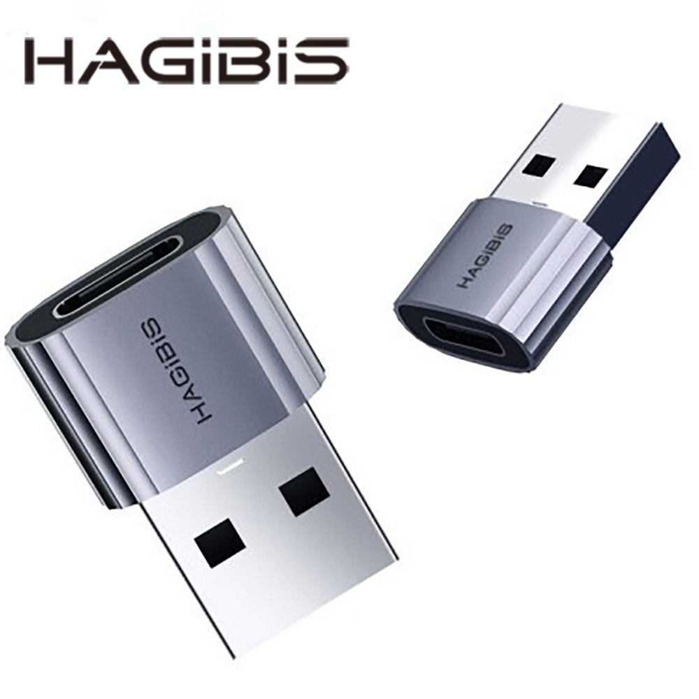 HAGiBi鋁合金USB公轉Type-C母轉接頭