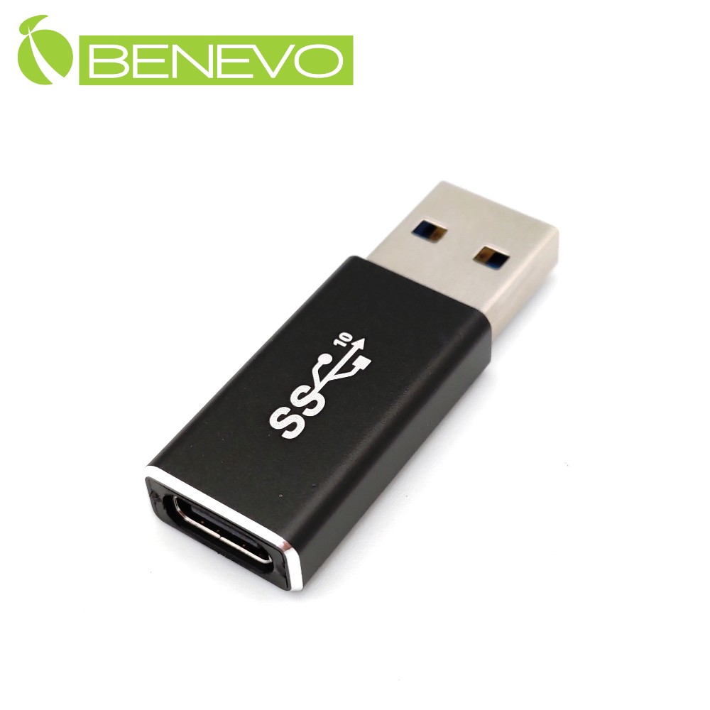 BENEVO晶片版 USB3.1 A公轉Type-C母轉接頭 (BUSB31AMCFAP)