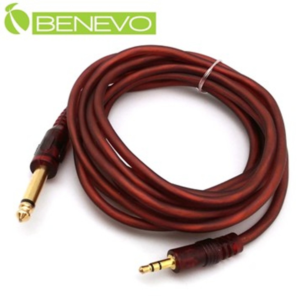 BENEVO 3M 6.3mm公對3.5mm公 聲音連接線