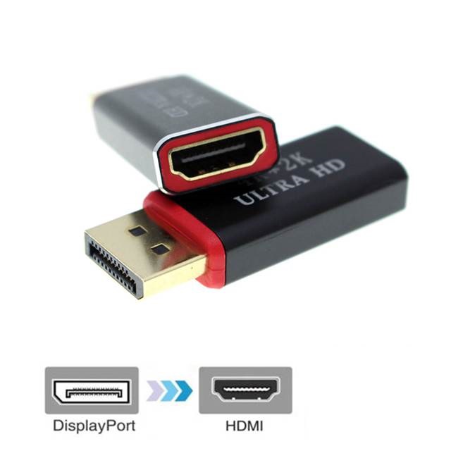 DP(DisplayPort)公 轉 HDMI母 高畫質4K轉接轉接頭