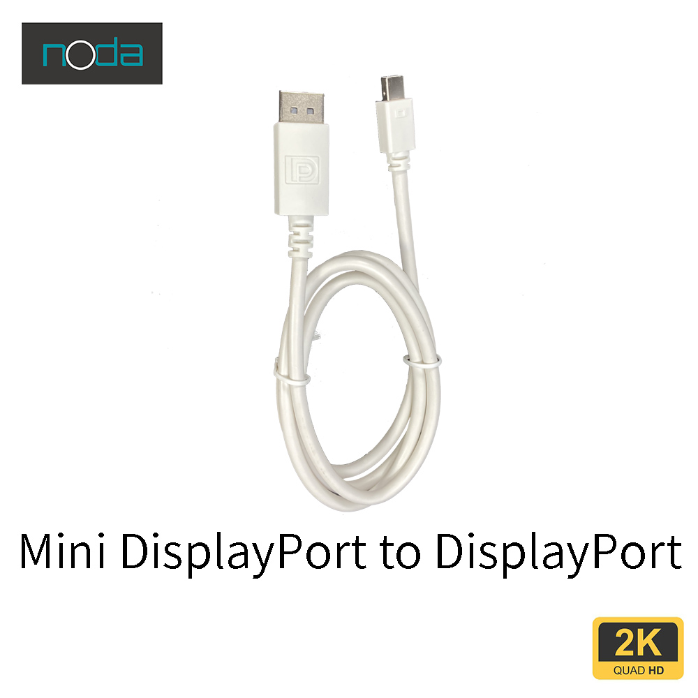 noda MiniDisplayPort(公) to DisplayPort(公) 影像轉接器 1米