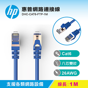 HP 惠普網路連接線 DHC-CAT6-FTP-1M