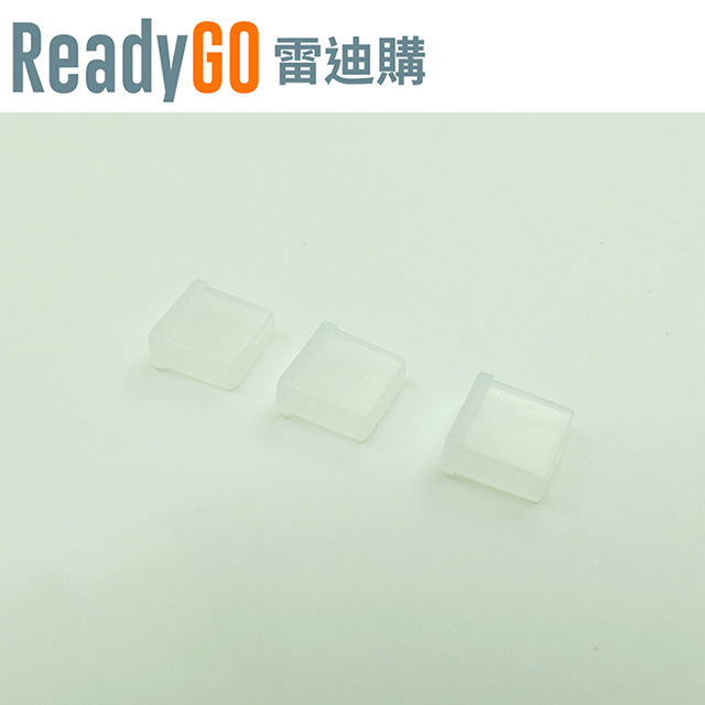 【ReadyGO雷迪購】超實用線材配件Apple 8pin Lightning專用公頭接口必備高品質矽膠防塵蓋(透明6入裝)