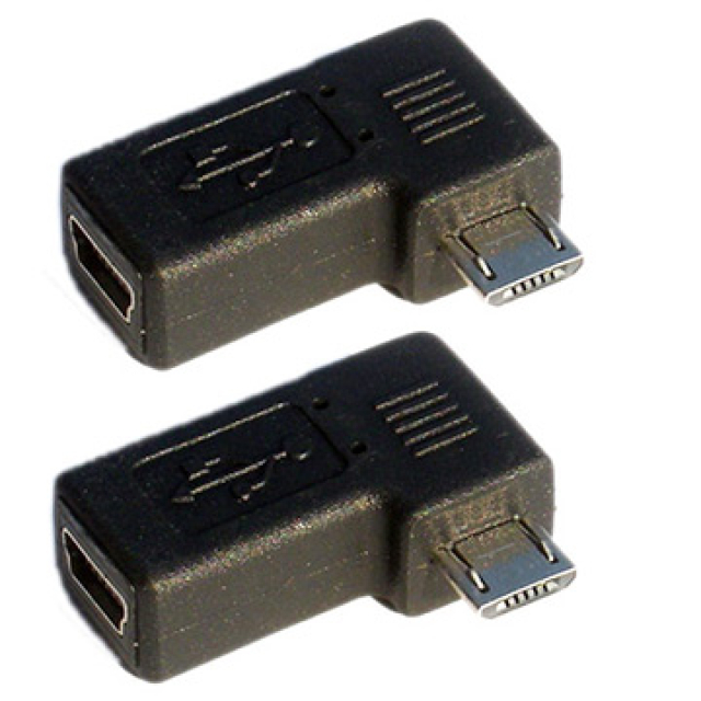 《2入》 fujiei mini USB 5pin母轉micro B公 90度轉接頭