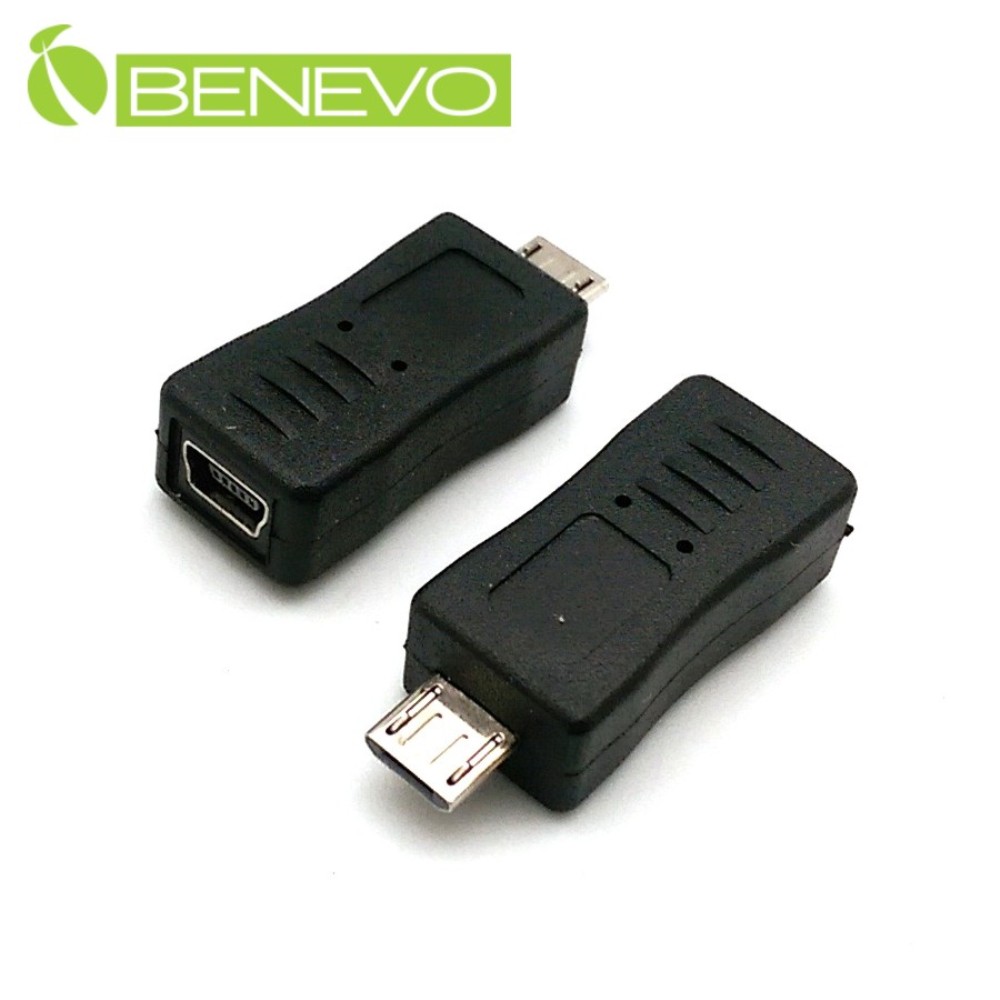 BENEVO Micro USB公轉Mini USB母轉接頭