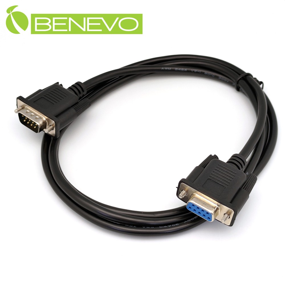 BENEVO 1.5M 遮蔽型RS232/Serial串列埠延長線(公對母)
