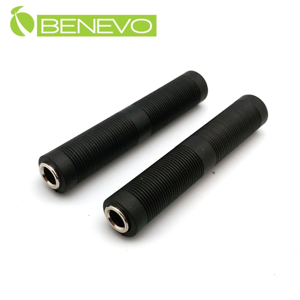 BENEVO 6.3mm母對母立體聲轉接頭/中繼頭