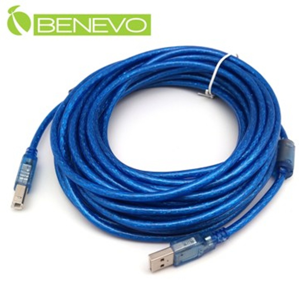BENEVO 10M USB2.0 A公-B公 高隔離連接線