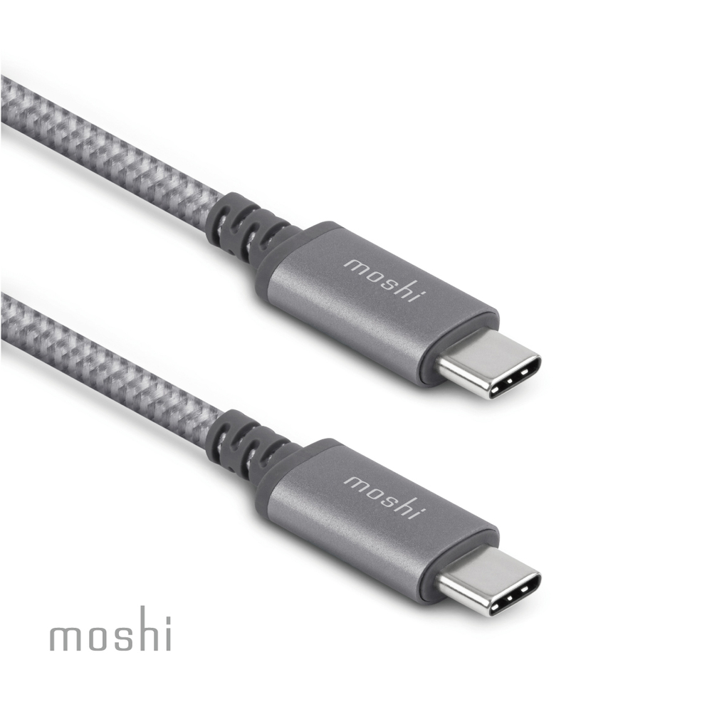 Moshi Integra™ 強韌系列USB-C to USB-C 耐用充電/傳輸編織線