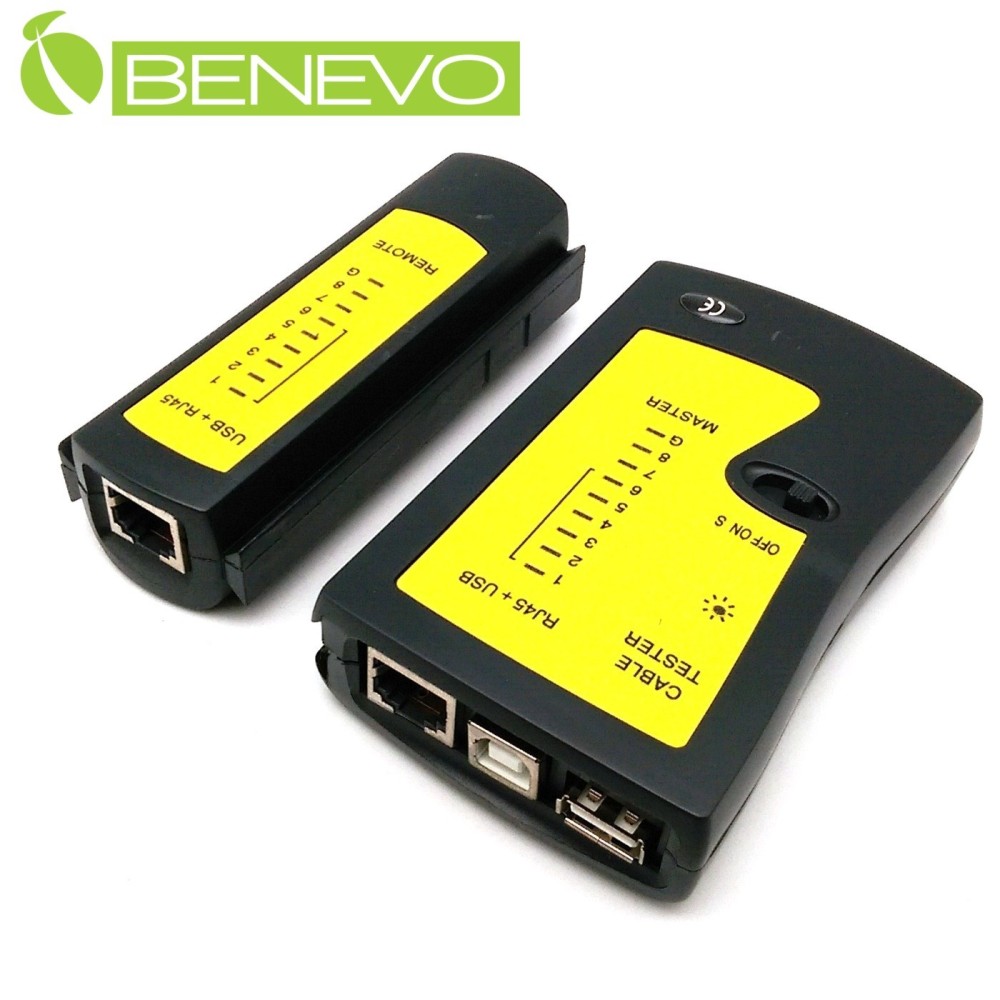 BENEVO多功能網線與USB測線器(RJ45/RJ12/RJ11)