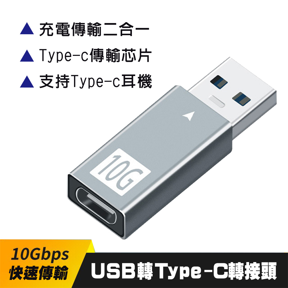 【SHOWHAN】10GB 快速傳輸轉接頭 Type-C 3.1 轉 USB-A