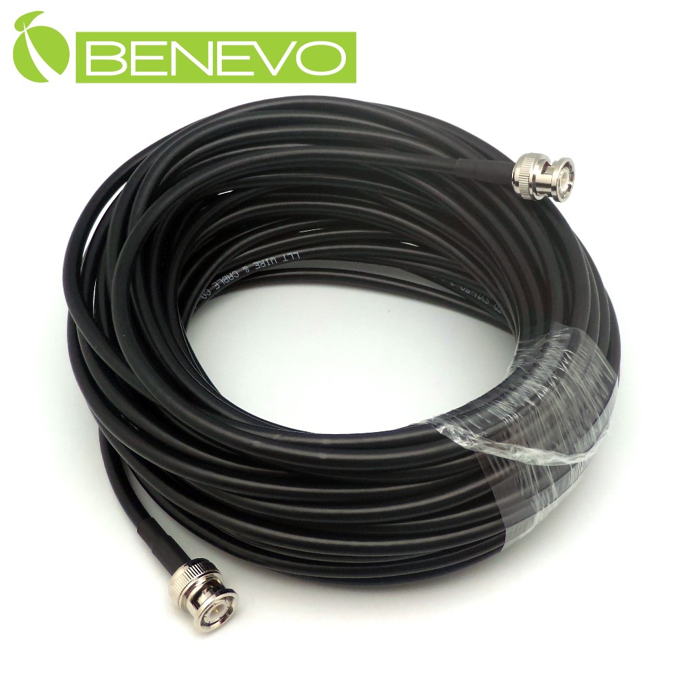 BENEVO 15M BNC公對公同軸連接線(50歐姆/128編遮蔽)