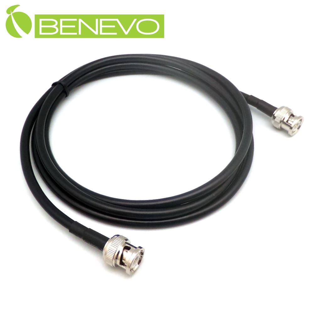 BENEVO 1.5M BNC公對公同軸連接線(50歐姆/128編遮蔽)