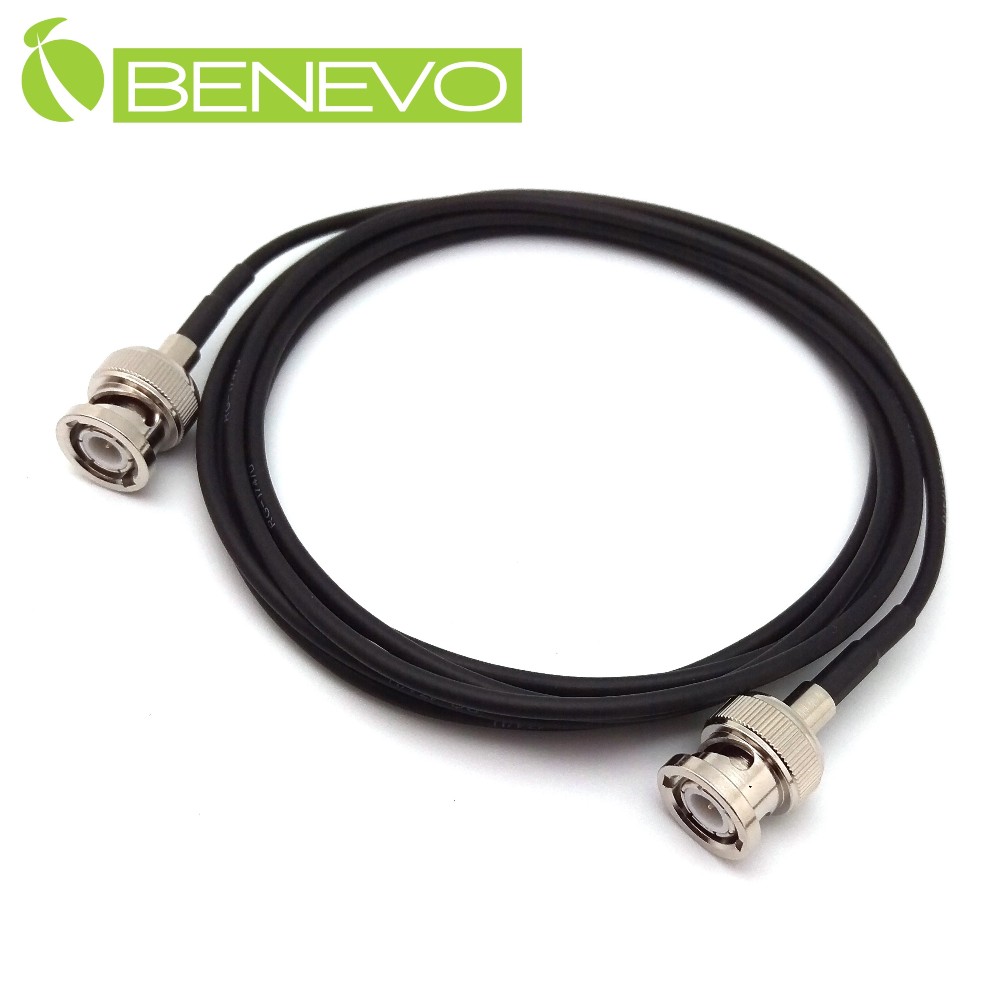 BENEVO 2米 BNC公對母同軸連接線(50歐姆/RG174)