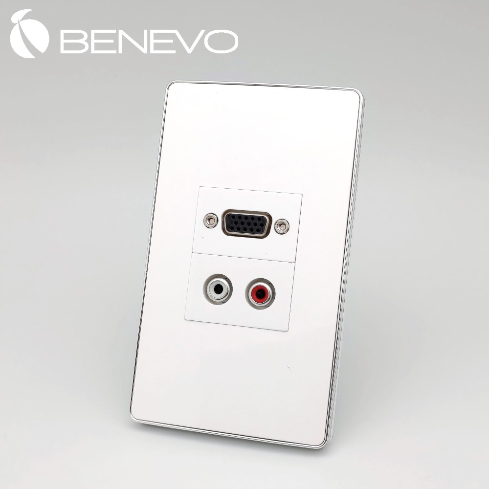 BENEVO嵌入面板型 VGA+紅白L/R聲音插座