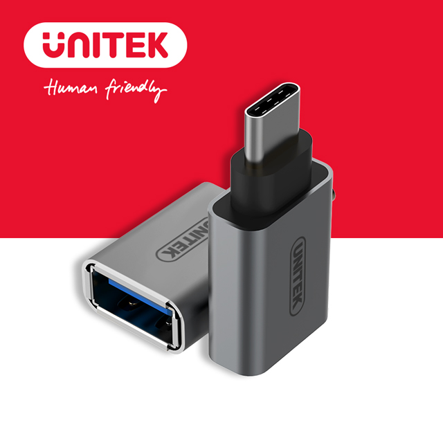 UNITEK USB3.1 Type-C轉USB轉接頭(灰色)