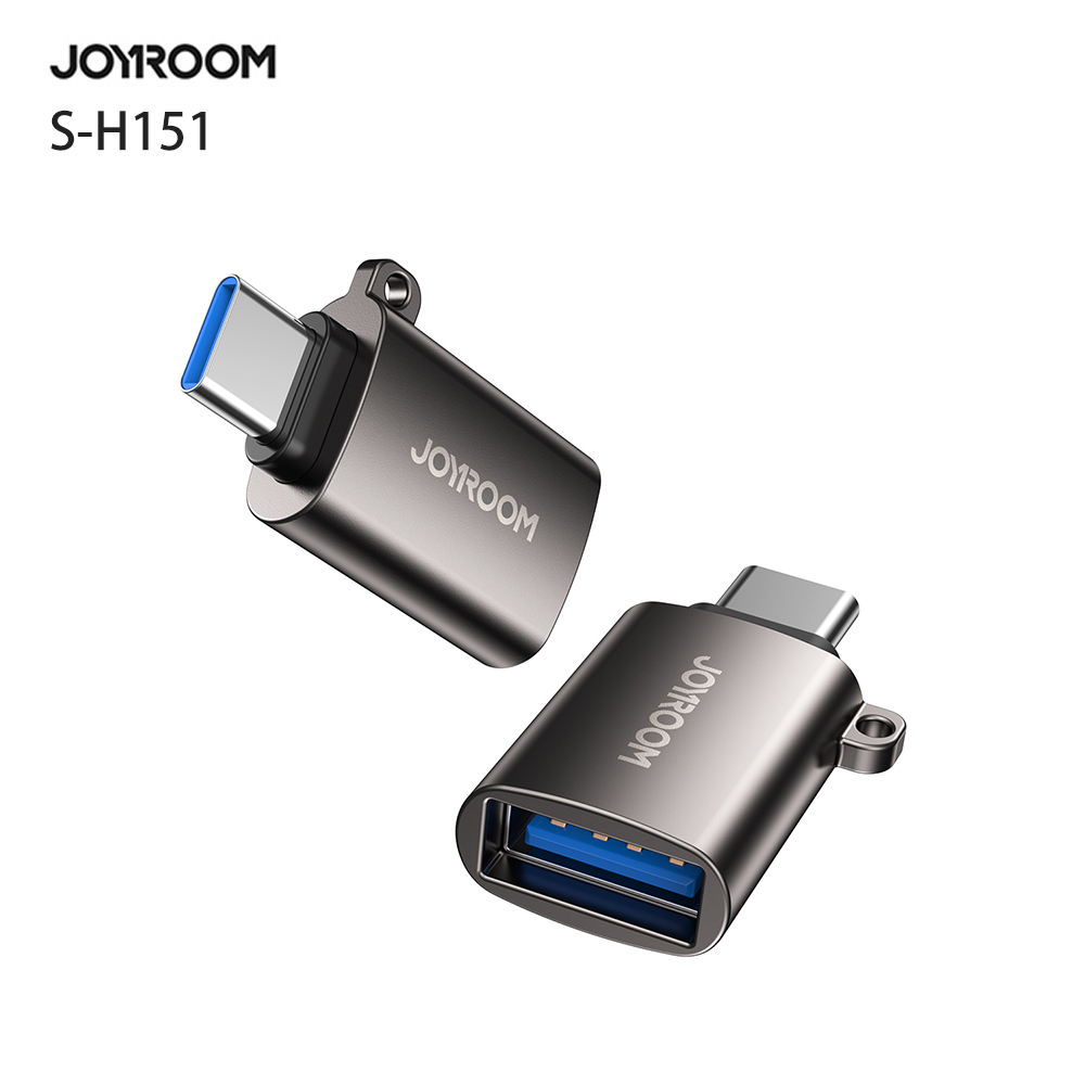 JOYROOM S-H151 Type-C公轉USB母轉接頭-鐵灰色
