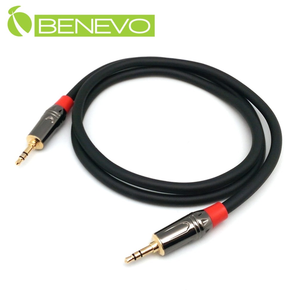BENEVO 1M TRS型式 3.5mm立體聲連接線