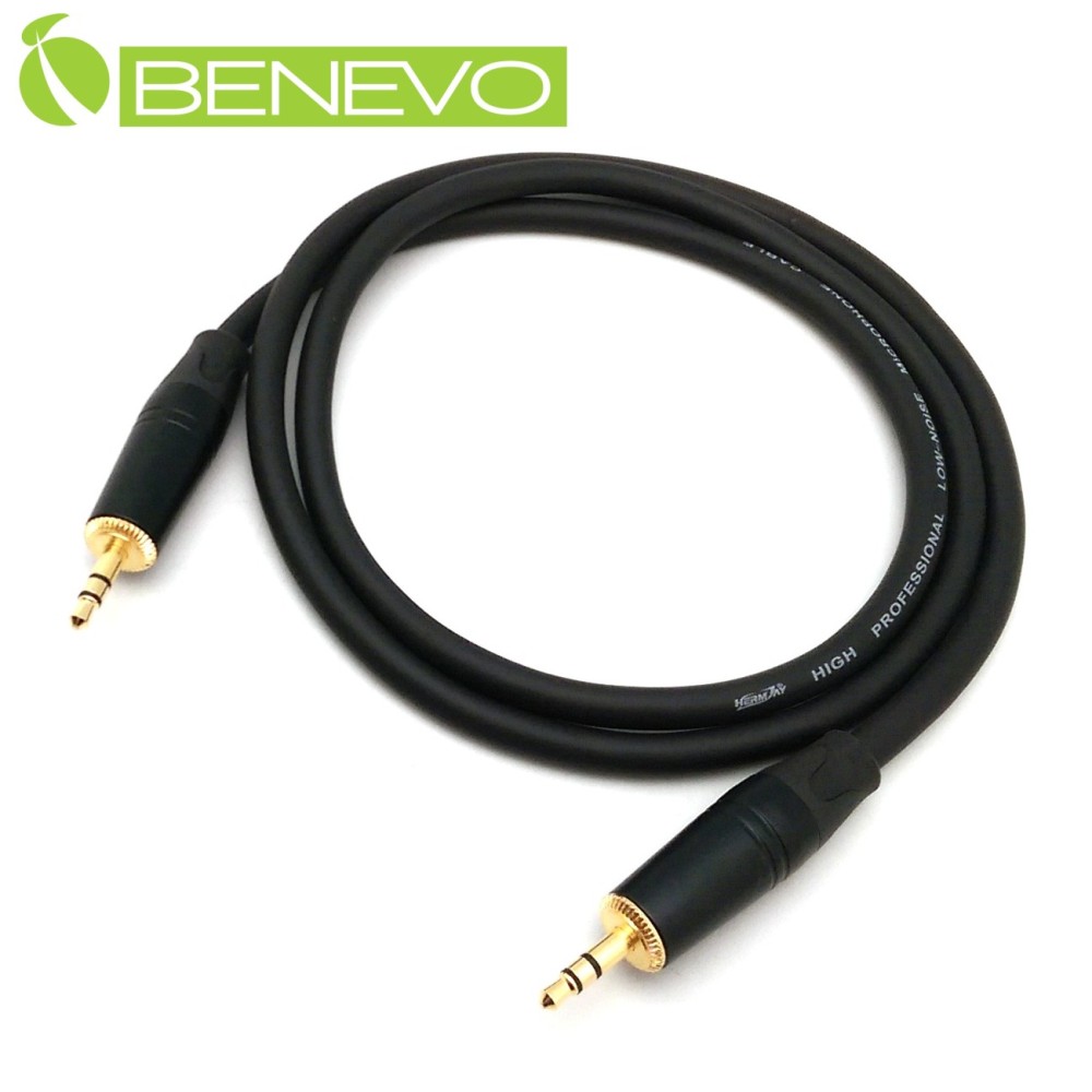 BENEVO 1M TRS型式 3.5mm立體聲連接線