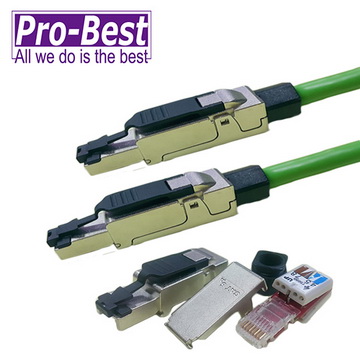 PRO-BEST C6A FTP 網路接頭 金屬遮蔽外殼