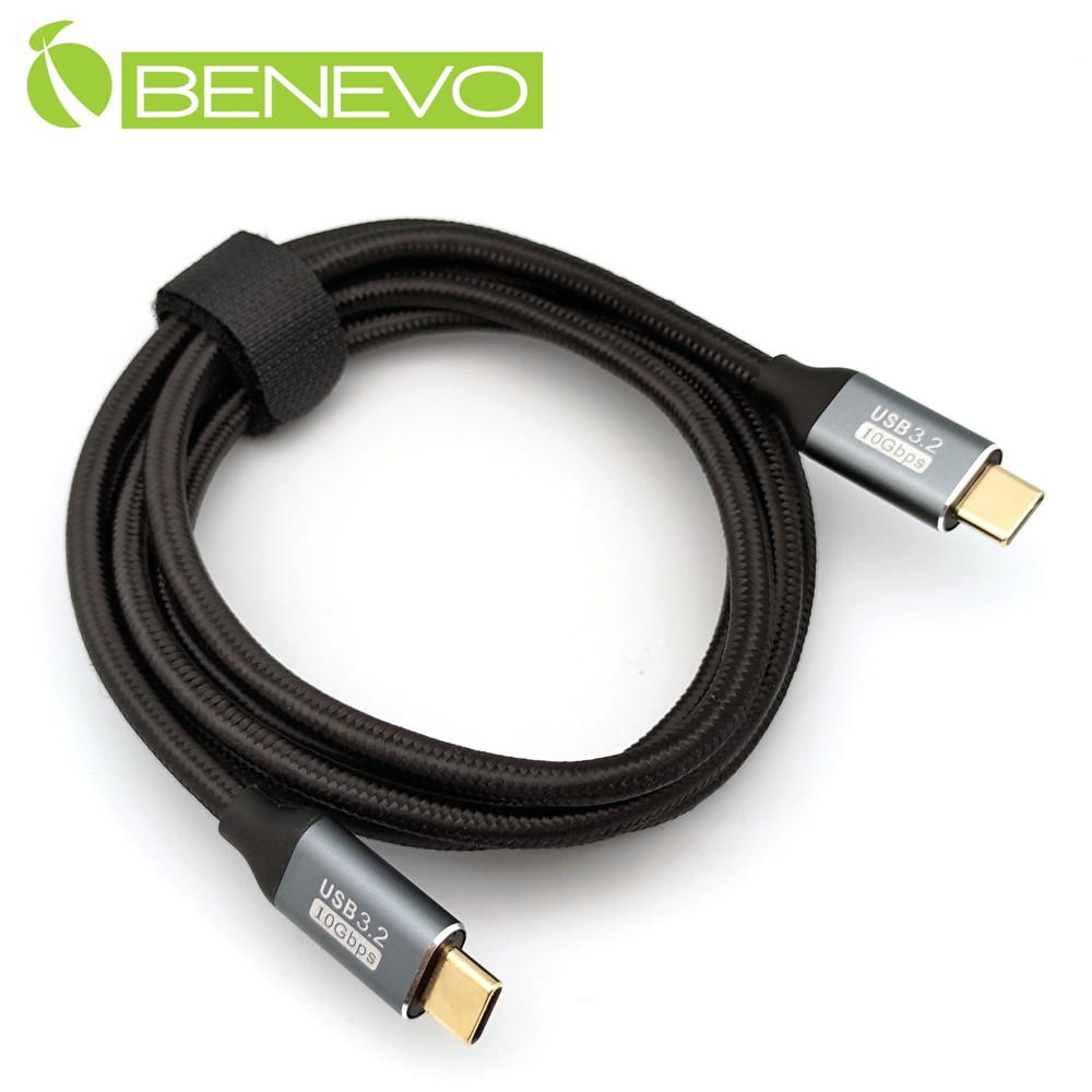 BENEVO 1.5米 USB3.1 Gen2 Type-C公對公訊號連接線(10Gbps/PD100W) [BUSB3150CMM(E100W)