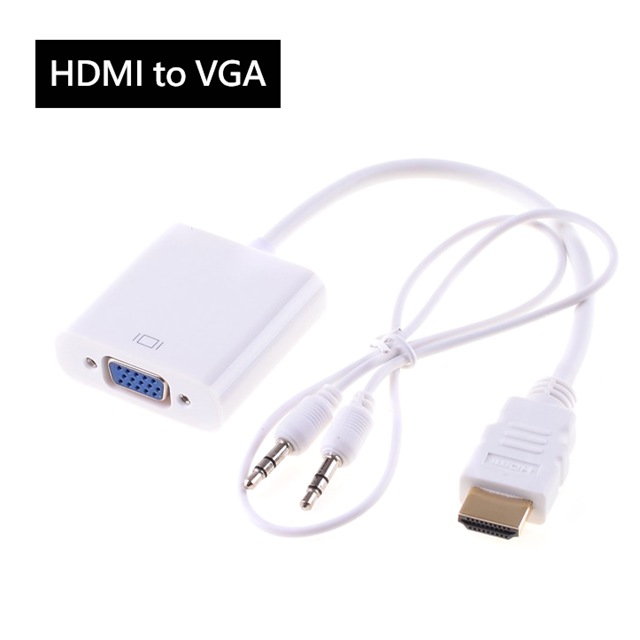 HDMI 轉 VGA 轉接器 轉接線 帶音頻線