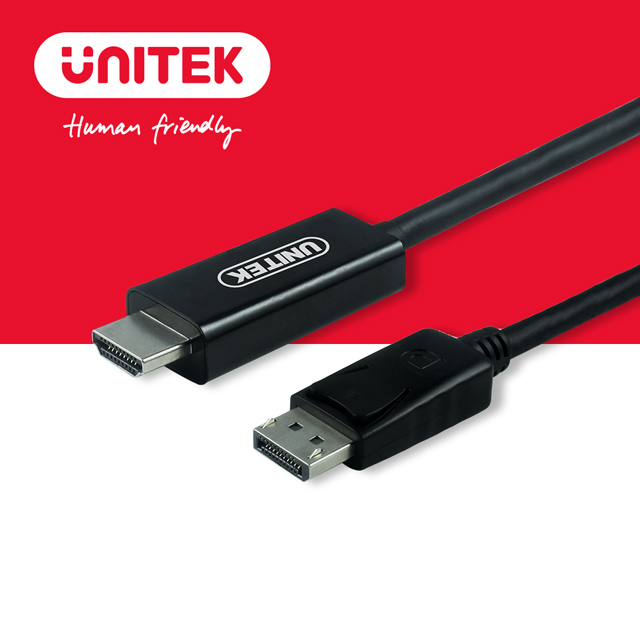 UNITEK 優越者DisplayPort to HDMI轉接線