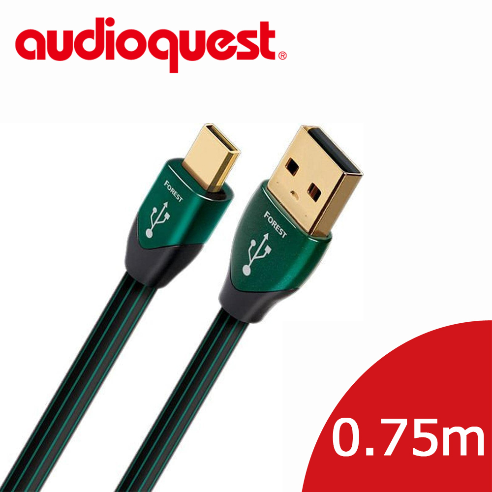 美國線聖 Audioquest USB-Digital Audio Forest 傳輸線 (A↔Micro) 0.75M