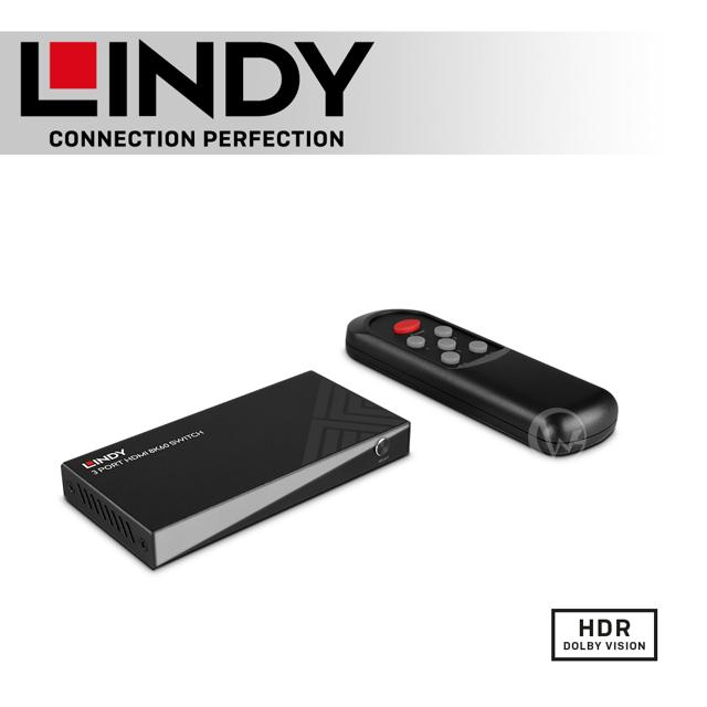 LINDY 林帝 HDMI 8K@60HZ 三進一出影像切換器 (38369)