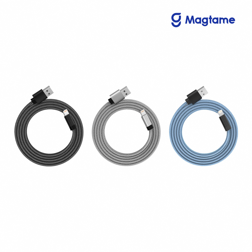Magtame USB-A to Lightning 扁線款 磁性快收納充電傳輸線 1.5M