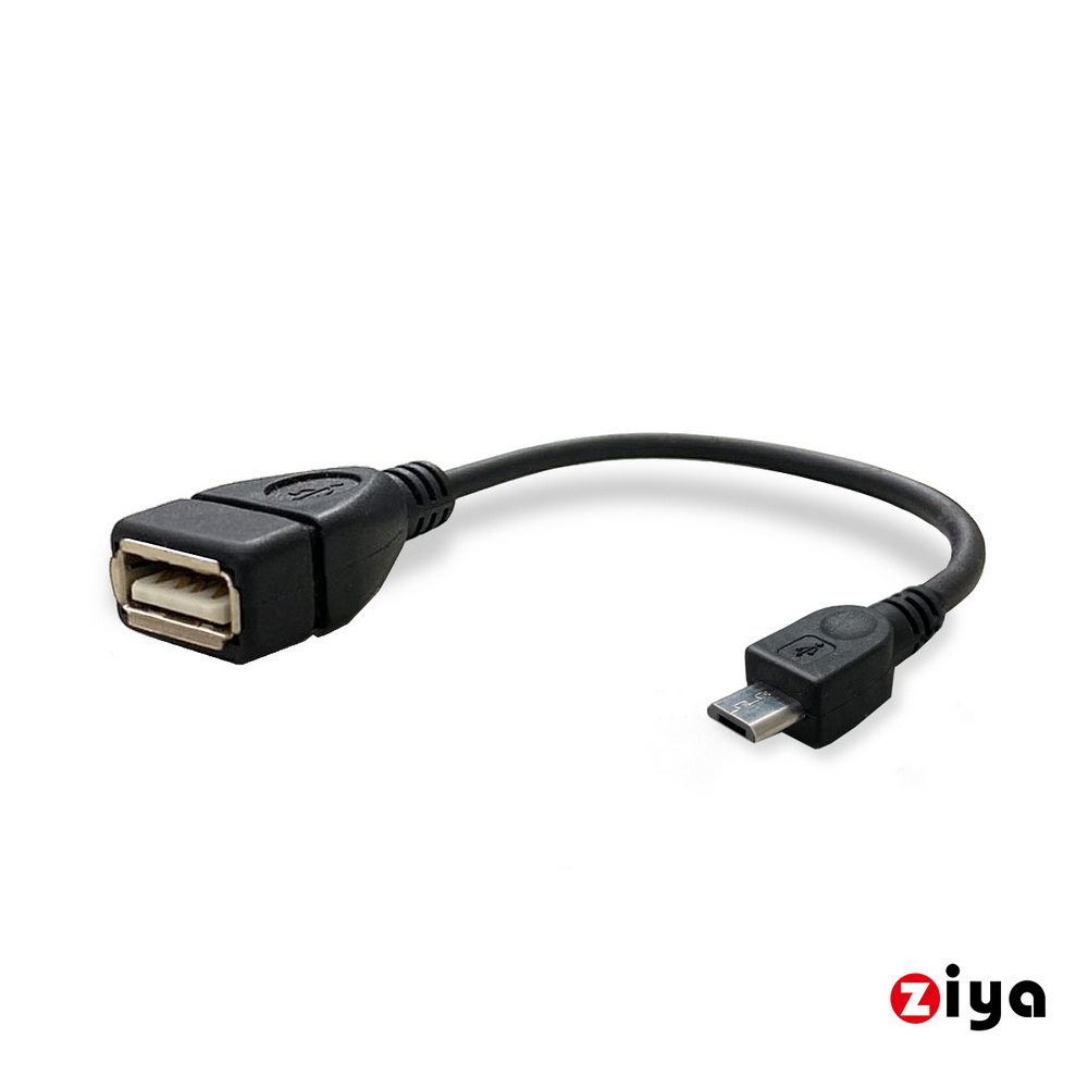 [ZIYA USB轉接線 OTG USB-A母 to Micro公 輕巧款