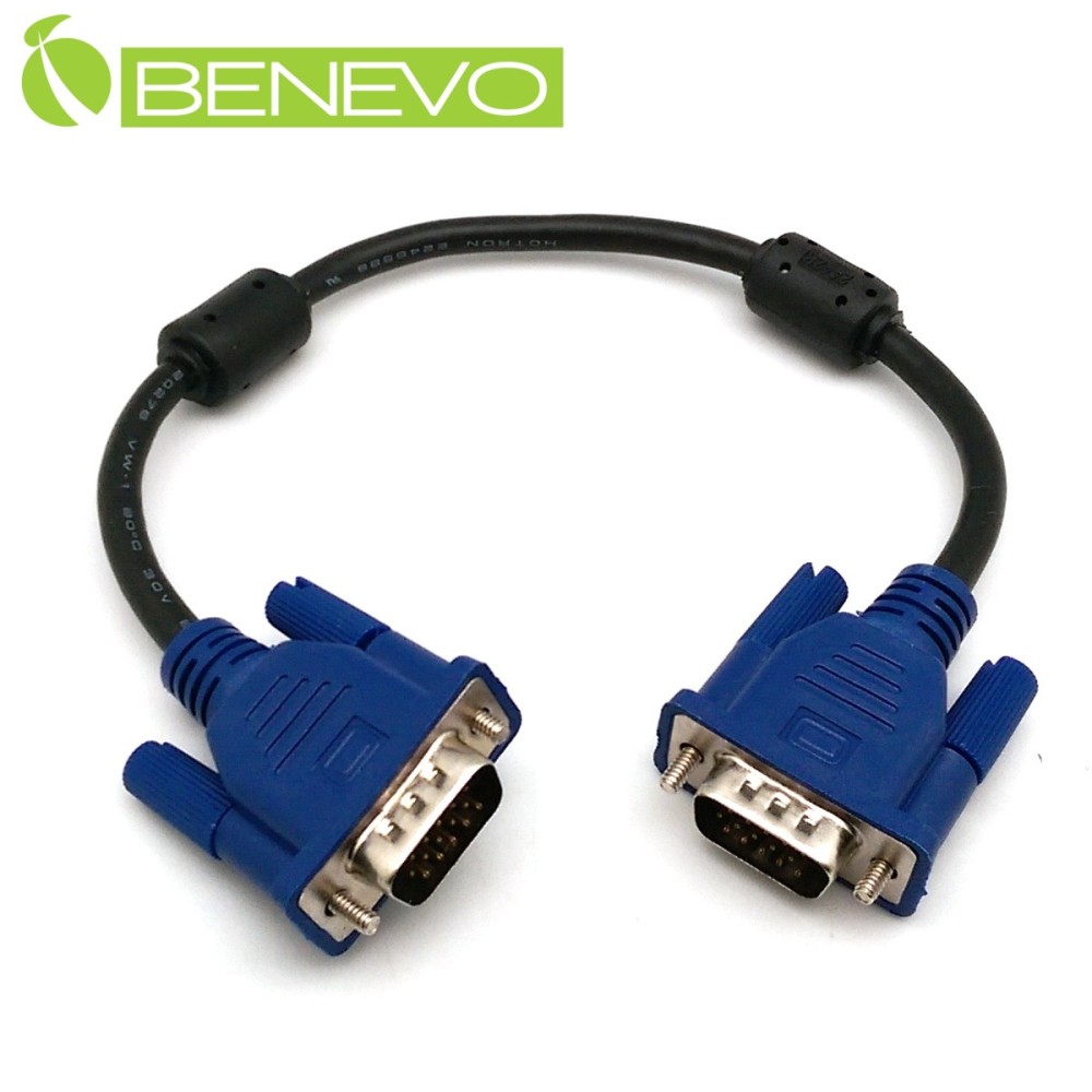 BENEVO 30cm 高畫質VGA連接線(公對公, 3+7, 20276)