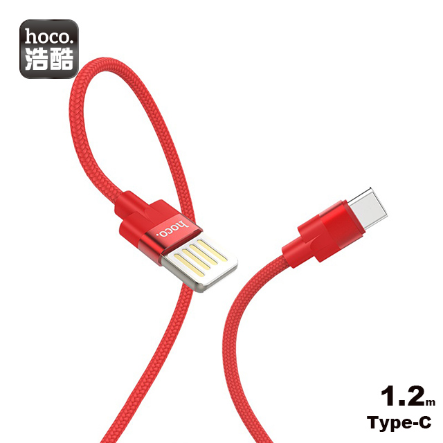 hoco. U55 Type-C 英派充電數據線 1.2m 紅色