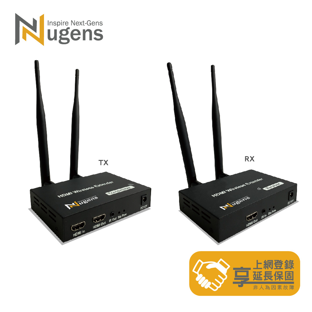 Nugens 無線HDMI全自動影音傳輸器