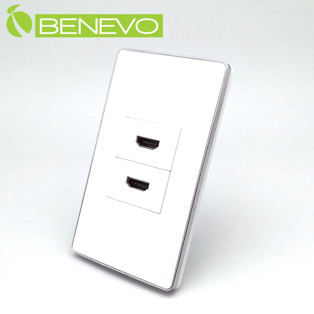 BENEVO嵌入面板型 2埠HDMI影音插座