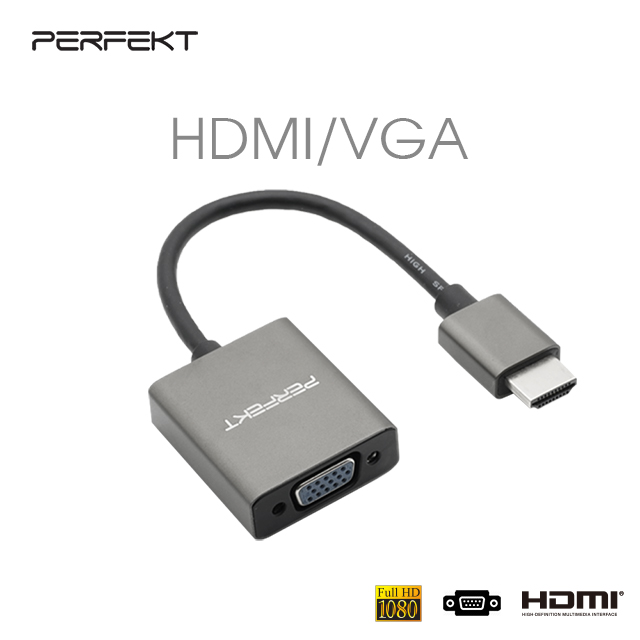 PERFEKT HDMI to VGA影像訊號轉接器