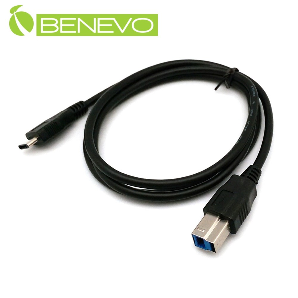 BENEVO 1M USB3.1 Type-C (USB-C) 公對USB3.0 B公訊號連接線