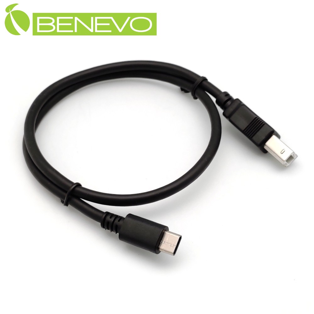BENEVO 50cm USB3.1 Type-C (USB-C) 公對USB2.0 B公訊號連接線
