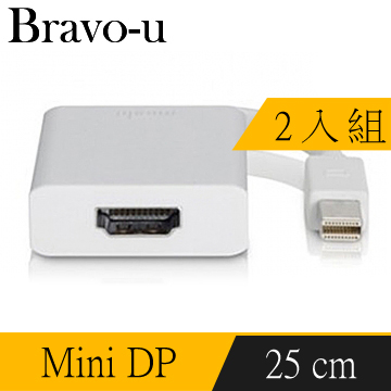 Bravo-u Mini Displayport to HDMI視訊傳輸線(2入組)