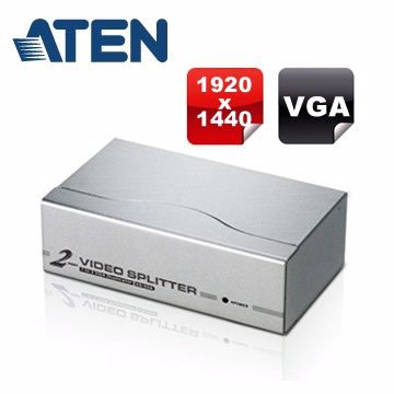 ATEN 2埠VGA視訊(螢幕)分享器VS92A