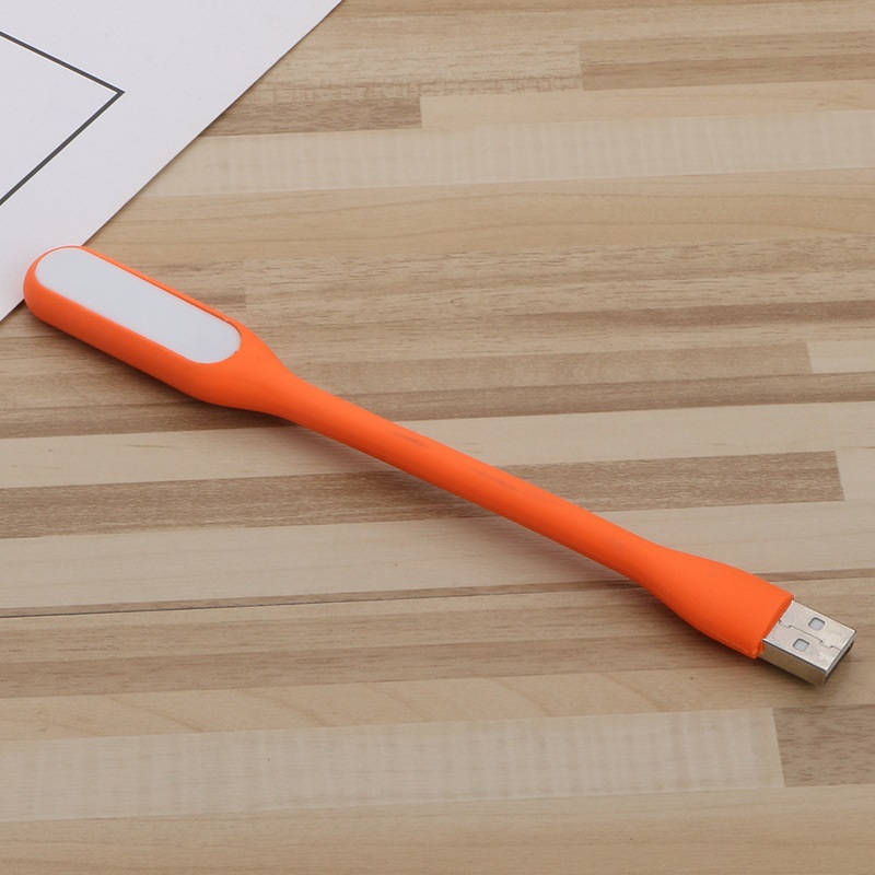 小米同款 USB款 LED隨身小夜燈 隨身燈 小夜燈 LED隨身燈 手持可彎曲 - 橙色 【5入】
